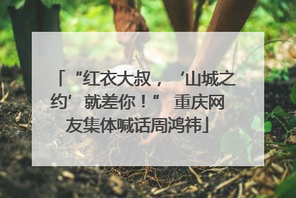 “红衣大叔，‘山城之约’就差你！” 重庆网友集体喊话周鸿祎