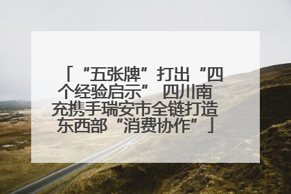“五张牌”打出“四个经验启示” 四川南充携手瑞安市全链打造东西部“消费协作”