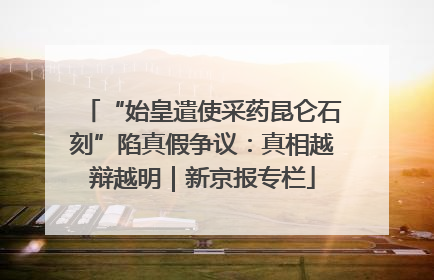 “始皇遣使采药昆仑石刻”陷真假争议：真相越辩越明｜新京报专栏