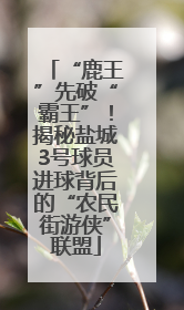 “鹿王”先破“霸王”！揭秘盐城3号球员进球背后的“农民街游侠”联盟
