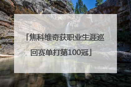 焦科维奇获职业生涯巡回赛单打第100冠