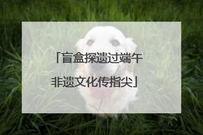盲盒探遗过端午 非遗文化传指尖