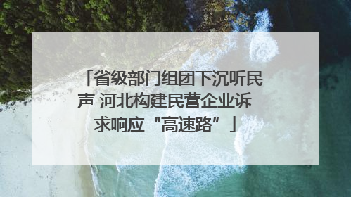 省级部门组团下沉听民声 河北构建民营企业诉求响应“高速路”