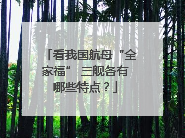 看我国航母“全家福” 三舰各有哪些特点？