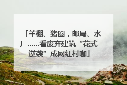 羊棚、猪圈，邮局、水厂……看废弃建筑“花式逆袭”成网红村咖