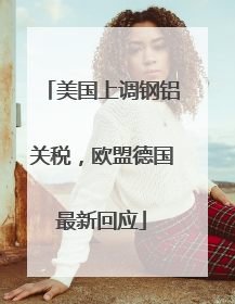 美国上调钢铝关税，欧盟德国最新回应