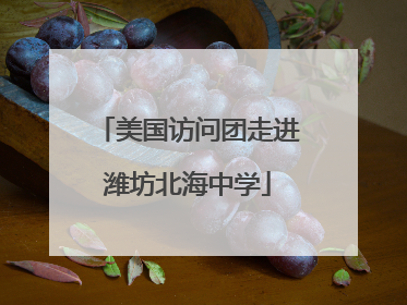 美国访问团走进潍坊北海中学