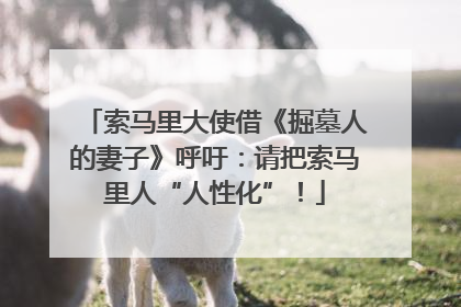 索马里大使借《掘墓人的妻子》呼吁：请把索马里人“人性化”！