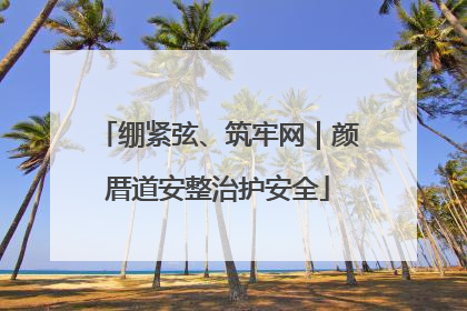 绷紧弦、筑牢网｜颜厝道安整治护安全