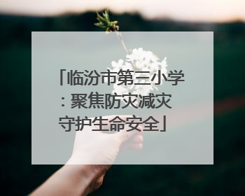 临汾市第三小学：聚焦防灾减灾 守护生命安全