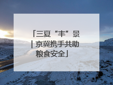 三夏“丰”景｜京冀携手共助粮食安全