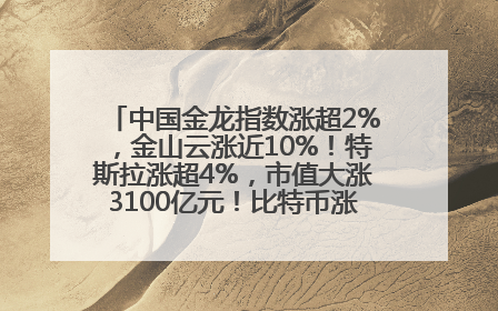 中国金龙指数涨超2%，金山云涨近10%！特斯拉涨超4%，市值大涨3100亿元！比特币涨回11万美元关口