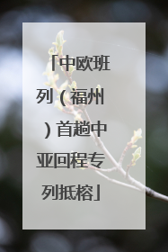 中欧班列（福州）首趟中亚回程专列抵榕