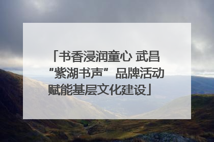 书香浸润童心 武昌“紫湖书声”品牌活动赋能基层文化建设
