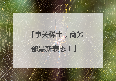 事关稀土，商务部最新表态！