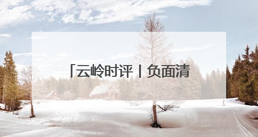 云岭时评丨负面清单划定行业红线③