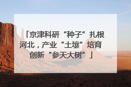 京津科研“种子”扎根河北，产业“土壤”培育创新“参天大树”