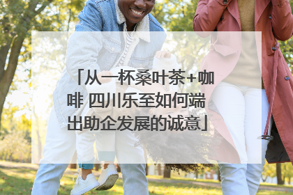 从一杯桑叶茶+咖啡 四川乐至如何端出助企发展的诚意