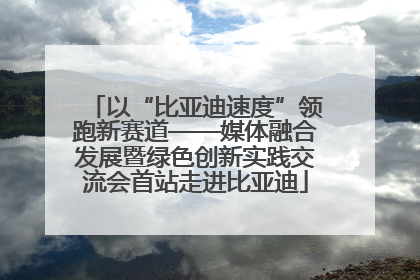 以“比亚迪速度”领跑新赛道——媒体融合发展暨绿色创新实践交流会首站走进比亚迪