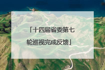 十四届省委第七轮巡视完成反馈