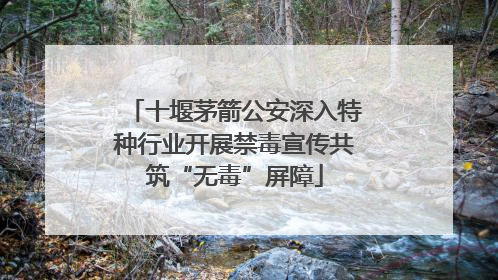 十堰茅箭公安深入特种行业开展禁毒宣传共筑“无毒”屏障