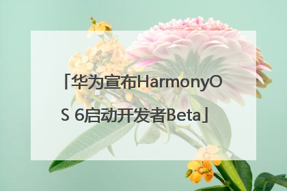 华为宣布HarmonyOS 6启动开发者Beta