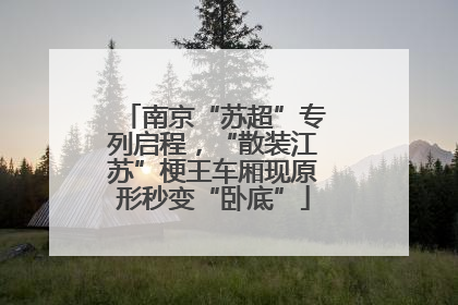 南京“苏超”专列启程，“散装江苏”梗王车厢现原形秒变“卧底”