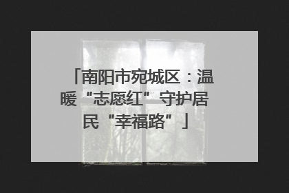 南阳市宛城区：温暖“志愿红”守护居民“幸福路”