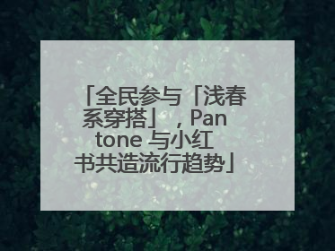 全民参与「浅春系穿搭」，Pantone 与小红书共造流行趋势