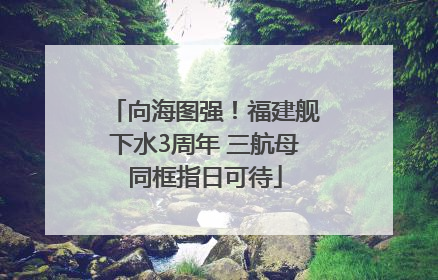向海图强！福建舰下水3周年 三航母同框指日可待