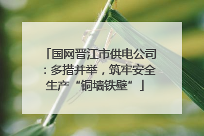 国网晋江市供电公司：多措并举，筑牢安全生产“铜墙铁壁”