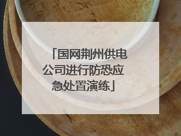国网荆州供电公司进行防恐应急处置演练