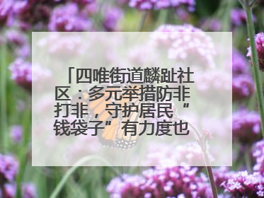 四唯街道麟趾社区：多元举措防非打非，守护居民“钱袋子”有力度也有温度