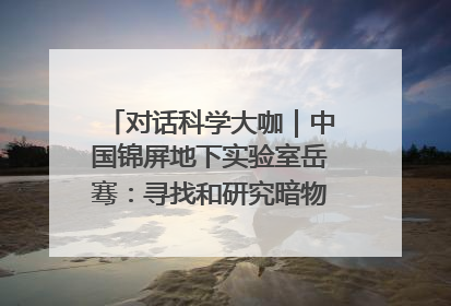 对话科学大咖｜中国锦屏地下实验室岳骞：寻找和研究暗物质，就是要去突破人类的认知边界