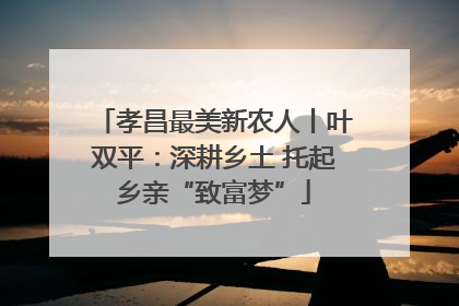 孝昌最美新农人丨叶双平：深耕乡土 托起乡亲“致富梦”