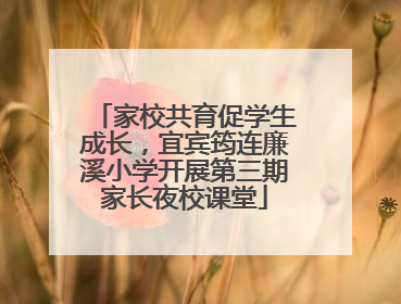 家校共育促学生成长,宜宾筠连廉溪小学开展第三期家长夜校课堂
