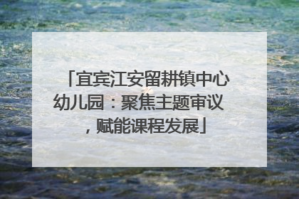 宜宾江安留耕镇中心幼儿园：聚焦主题审议，赋能课程发展