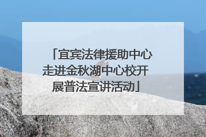 宜宾法律援助中心走进金秋湖中心校开展普法宣讲活动