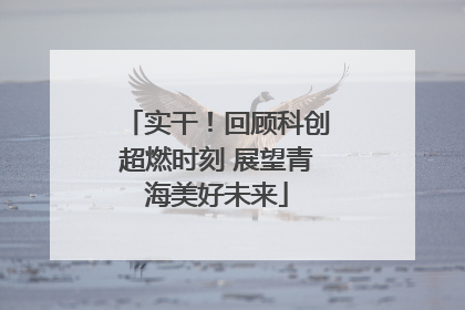 实干！回顾科创超燃时刻 展望青海美好未来