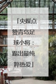 央媒点赞青岛足球小将：踢出最纯粹热爱