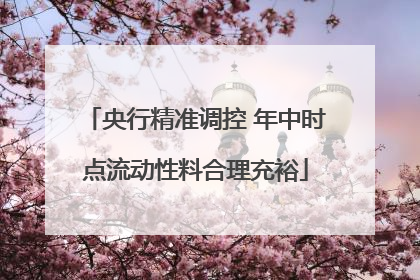 央行精准调控 年中时点流动性料合理充裕