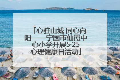 心驻山城 同心向阳——宁国市仙霞中心小学开展5·25心理健康日活动