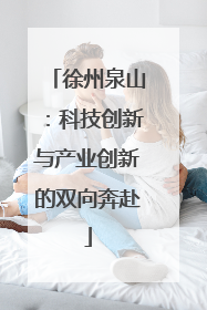 徐州泉山：科技创新与产业创新的双向奔赴