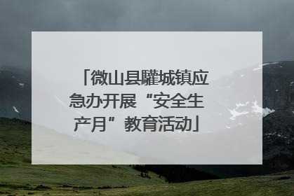 微山县驩城镇应急办开展“安全生产月”教育活动