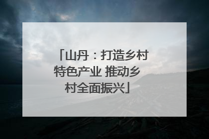 山丹：打造乡村特色产业 推动乡村全面振兴