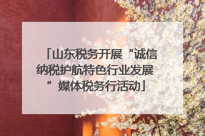 山东税务开展“诚信纳税护航特色行业发展”媒体税务行活动
