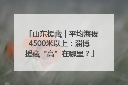 山东援藏｜平均海拔4500米以上：淄博援藏“高”在哪里？