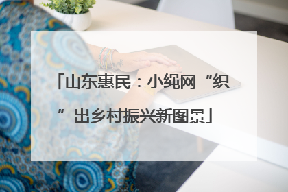 山东惠民：小绳网“织”出乡村振兴新图景