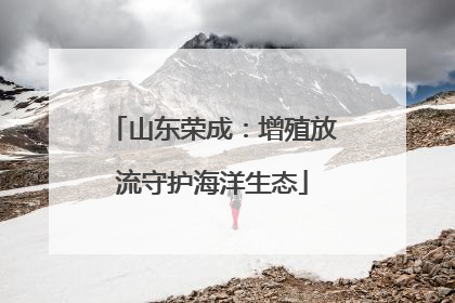 山东荣成：增殖放流守护海洋生态