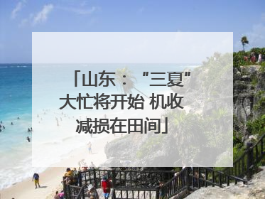 山东：“三夏”大忙将开始 机收减损在田间